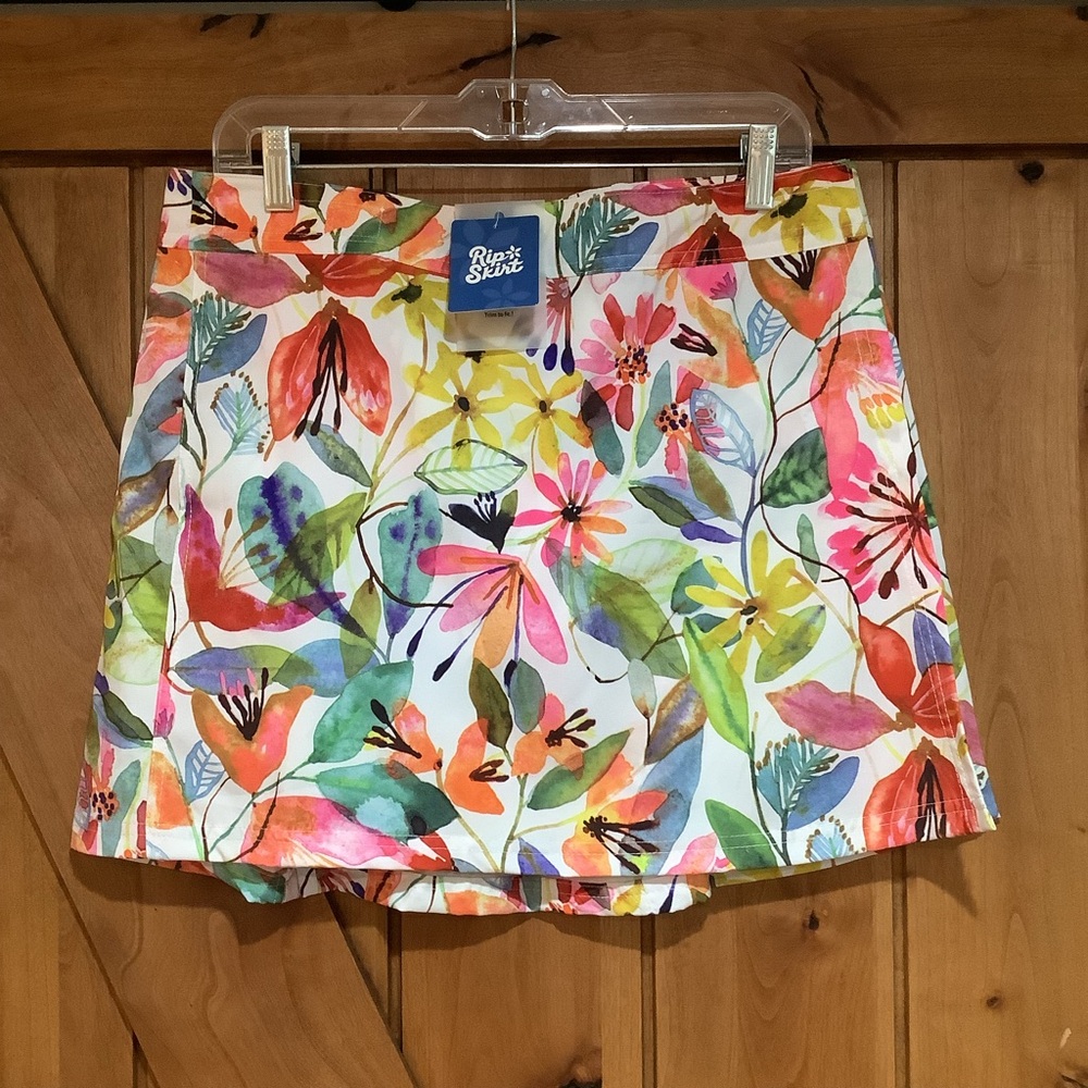 NWT Ripskirt Wildflower Watercolor